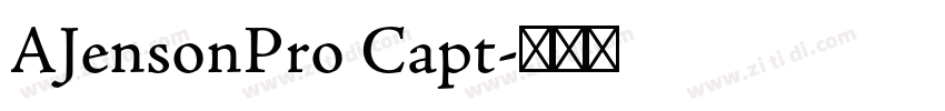 AJensonPro Capt字体转换